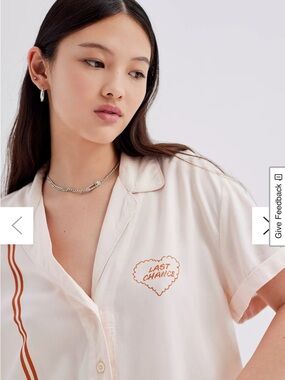 UO Printed Souvenir Button-Down Shirt